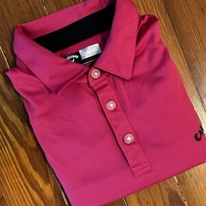 Callaway Opti-Dri Golf Polo Shirt Pink Magenta Size L Large Mens Performance